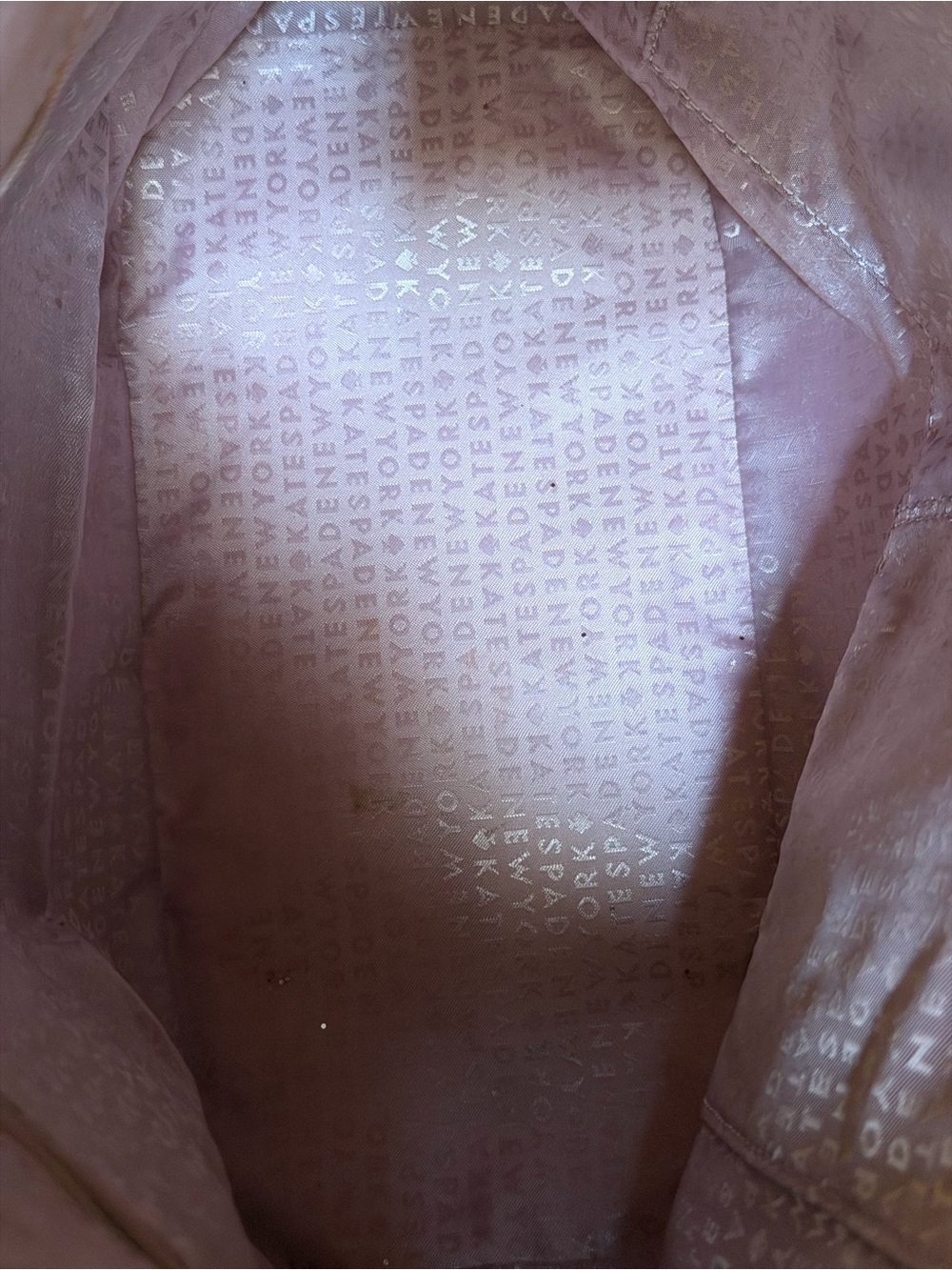 Lavender / Pink Kate Spade New York Greta Court Glitter Penny Tote